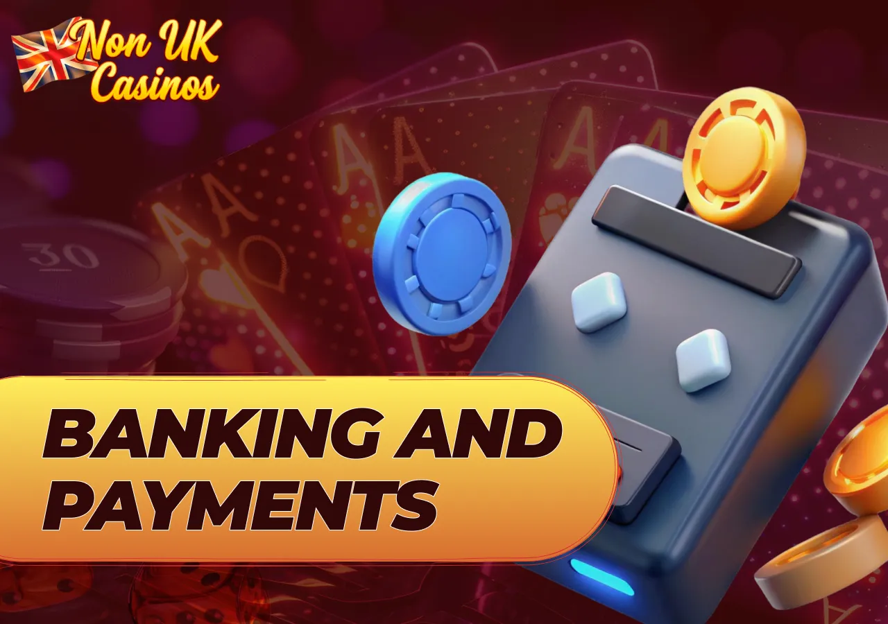 Deposit and withdrawal methods at online casino sites.