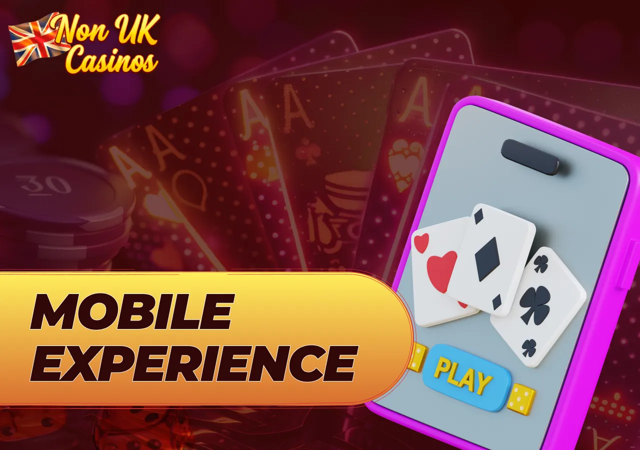 Mobile casino compatibility and smartphone gaming experience.